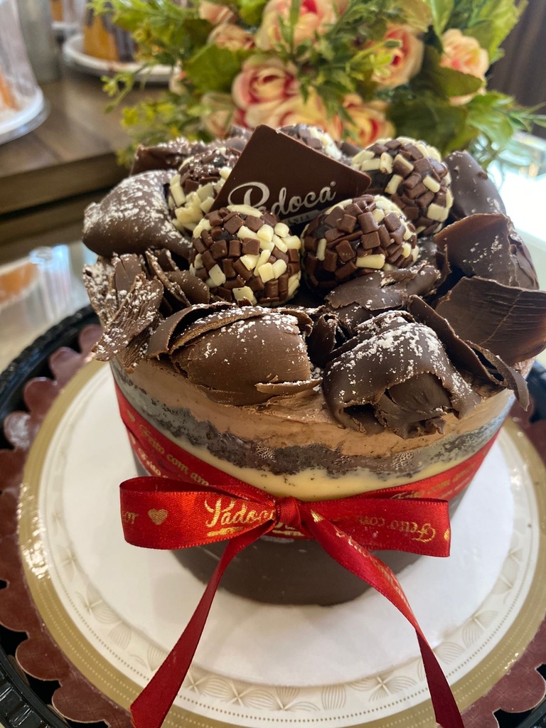 Torta Brigadeiro Branco e Preto