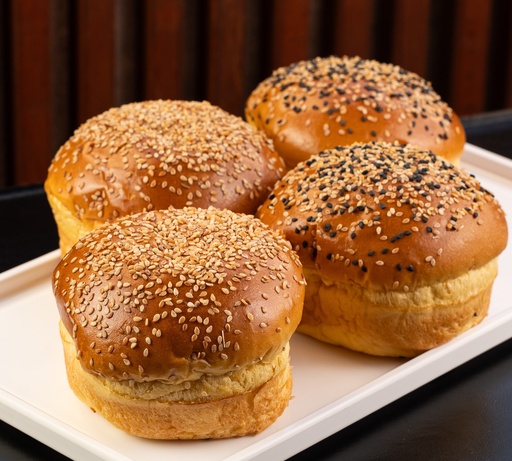 Pão de Hamburguer Com Gergelim   4 Unidades