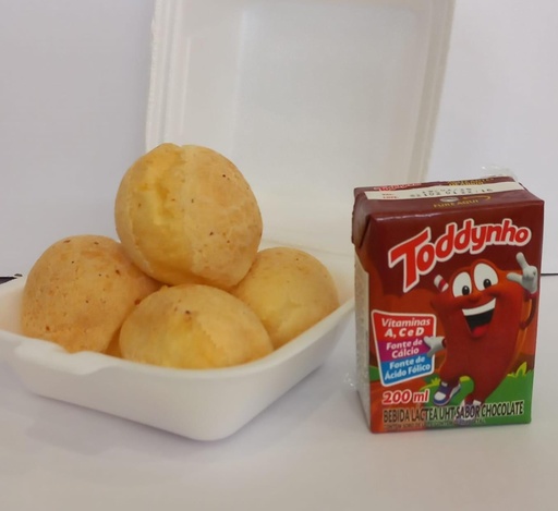 Kit 5 Pães de Queijo e 1 Toddynho